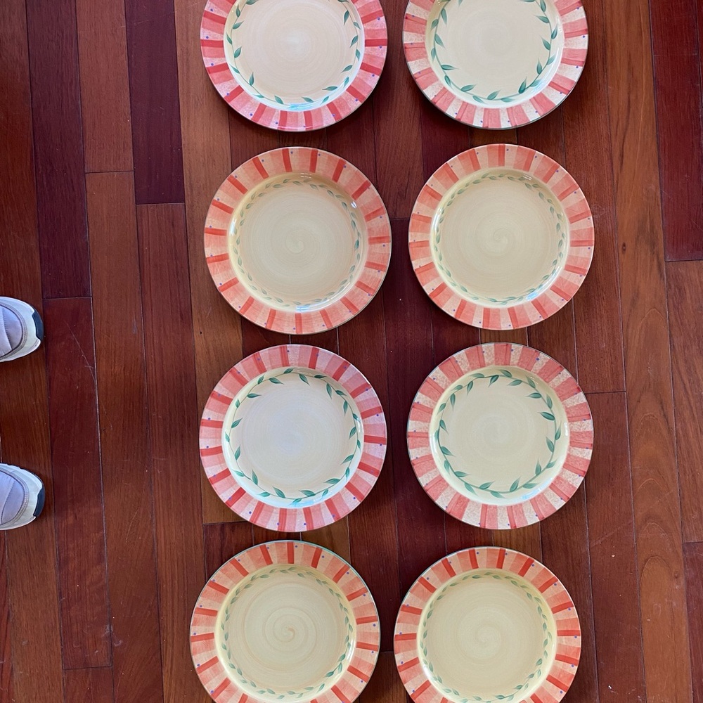 Pfaltzgraff Napoli‎ Hand Painted Plate Set LOT OF 8